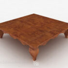 Brązowy drewniany stolik kawowy V11