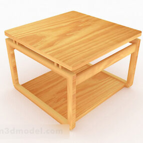 Yellow Square Coffee Table Furniture V2 3d model