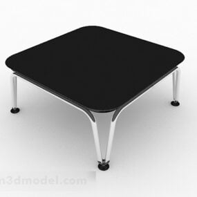 เฟอร์นิเจอร์โต๊ะกาแฟขนาดเล็กสีดำแบบจำลอง 3 มิติ