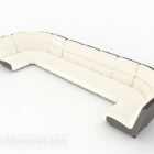 White Multiseater Sofa Furniture V2