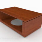 Brown Wooden Simple Coffee Table Furniture V1