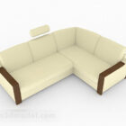 Hiasan Sofa Multiseater Kuning