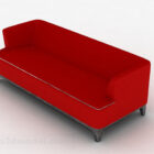Red Multiseater Sofa Decor