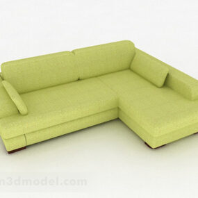 Green Multiseater Sofa Design 3d model