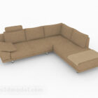 Brown Multiseater Sofa V5