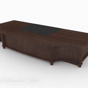 Brown Wooden Tv Cabinet V26 3d model