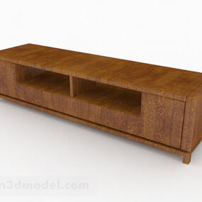 Wooden Simple Tv Cabinet 3d model