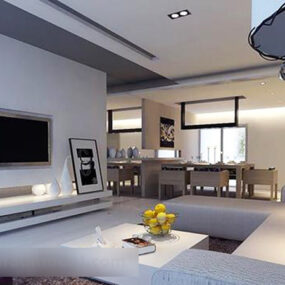 Living Room Interior V25 3d model