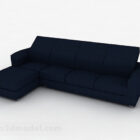 Blue Multiseater Sofa V2