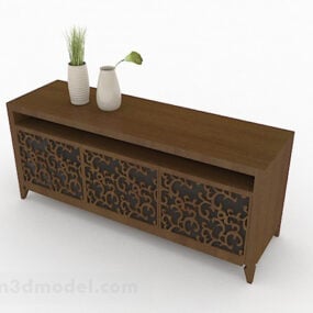 Wooden Tv Cabinet V1 3d model