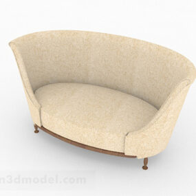 Світло-коричневий багатомісний диван V1 3d модель