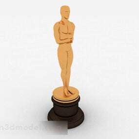 Modello 3d della statua di Oscar