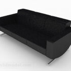 Black Minimalist Multi-seater Sofa V2