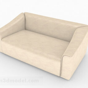 Light Brown Single Sofa V2 3d model