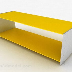 Yellow Shoe Cabinet V1 3d model