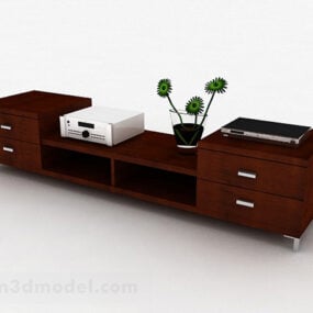 Wooden Tv Cabinet Furniture V3 3d model