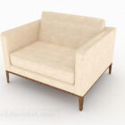 Gul minimalistisk enkelt sofa V1