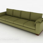 Green Fabric Multi-seats Sofa