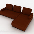 Brown Multi-seats Corner Sofa