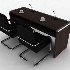 Simple Office Desk And Chair 3d model