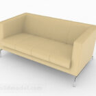 Brown Stoff Loveseat Sofa Design