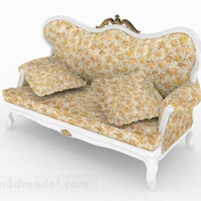 Europeiska hem klassiska soffmöbler 3d-modell