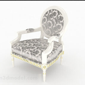 European Style Single Chair Furniture 3d model