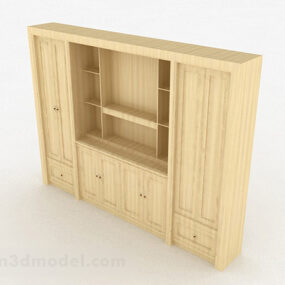 Móveis de gabinete de TV de madeira V4 modelo 3d