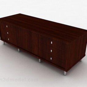 Wood Tv Cabinet Furniture V1 3d model