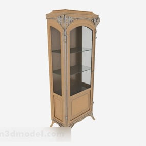 European Style Display Cabinet Furniture 3d model