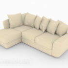Light Brown Color Multi-seater Sofa Furniture