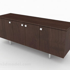 Simple Wooden Tv Cabinet Furniture V1 3d model