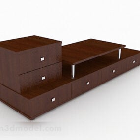 Wood Tv Cabinet Furniture V3 3d model