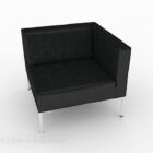 Czarne, minimalistyczne pojedyncze sofy V2