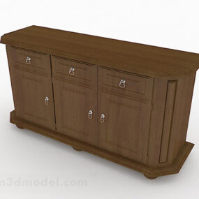 3д модель деревянной офисной корпусной мебели