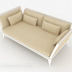 Light Brown Single Sofa Furniture 3d model