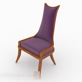 Hotel Purple Single Sofa 3d model