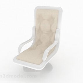 Kahverengi Sandalye Zarif Mobilya Tasarımı 3D model