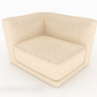 Design di mobili per divano singolo beige
