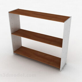 Diseño de zapatero de madera modelo 3d.