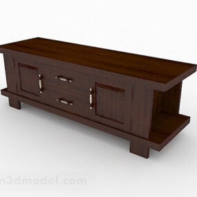 लकड़ी के टीवी कैबिनेट फर्नीचर डिजाइन 3डी मॉडल