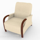 Brun minimalistisk enkelt sofa møbeldesign V2