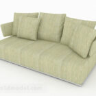 Design de móveis de sofá verde Multi-lugares V2