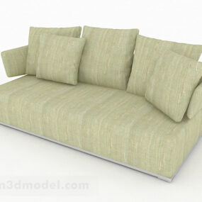 Grön Flersitssoffa Möbeldesign V2 3d-modell