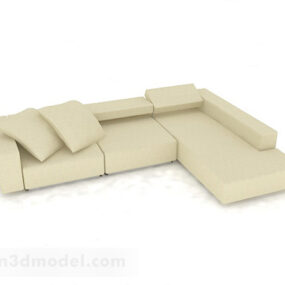 Desain Furnitur Sofa Multi-kursi Hijau Model V3 3d