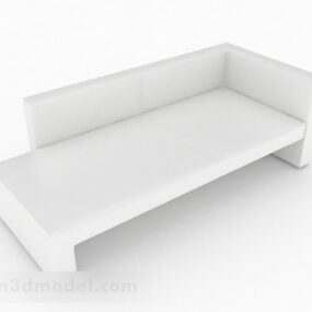 Nội thất Sofa nhiều chỗ màu trắng Thiết kế V1 mẫu 3d