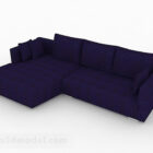 Sofá de múltiples asientos azul Muebles Diseño V4