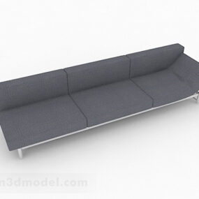 Divano multiposto grigio Furniture Design V1 Modello 3d