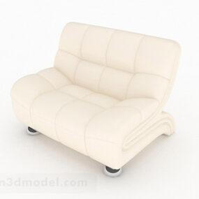 Simple Leisure Single Sofa Decor 3d model