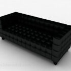 Black Multi-seats Sofa Decor